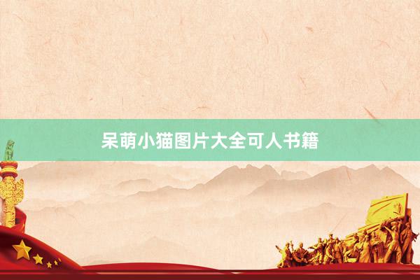 呆萌小猫图片大全可人书籍
